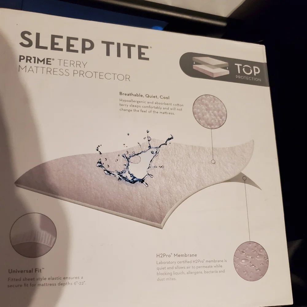 Terry Mattress Protector - White